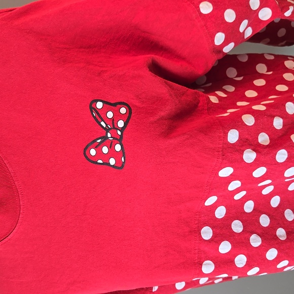 RETIRED Disney Spirit Jersey Red White Polka Dots Disneyland Minnie Mouse - Picture 4 of 5